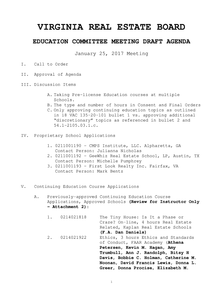 Fillable Online Fillable VIRGINIA REAL ESTATE BOARD Fax Email Print