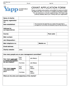 Grant Application Form
