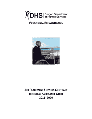 Vocational rehabilitation job placement services contract technical - oregon