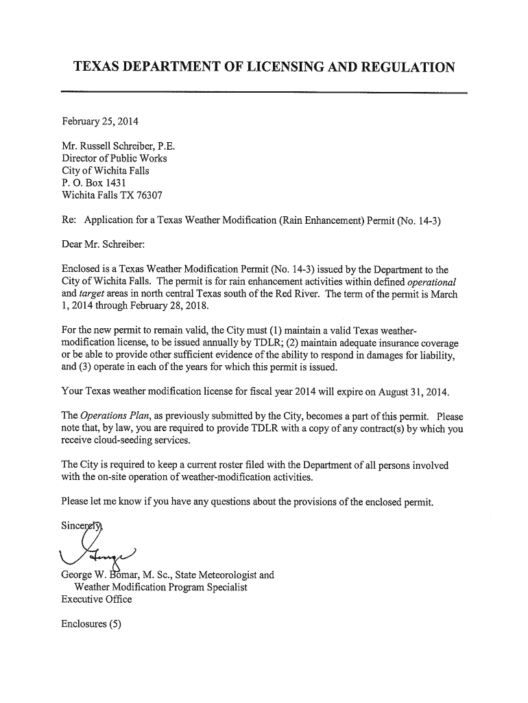 Fillable Online TEXAS DEPARTMENT OF LICENSING AND REGULATION Fax Email ...