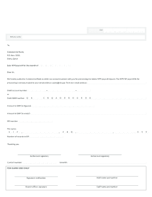 WPS Payroll Authorization Letter