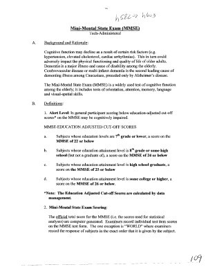 Mse mnemonic - Mini-Mental State Exam (MMSE) - ncbi nlm nih