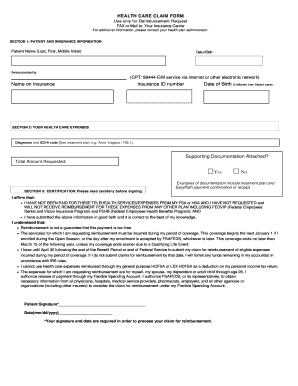 Health Care Claim Form