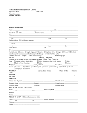 Patient Information Form