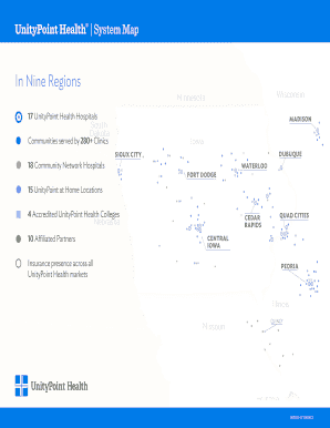 UnityPoint Health System Map