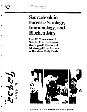 Sourcebook in Forensic Serology, Immunology, and Biochemistry ... - ncjrs