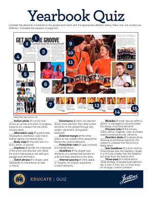Yearbook Quiz