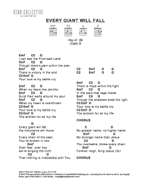 Bakken anker Classificatie Fillable Online Coming Home - Rend Collective - Chord Sheet.docx Fax Email  Print - pdfFiller