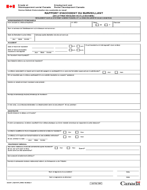 RAPPORT D'ACCIDENT DU SURVEILLANT