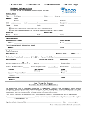 Patient Information Form