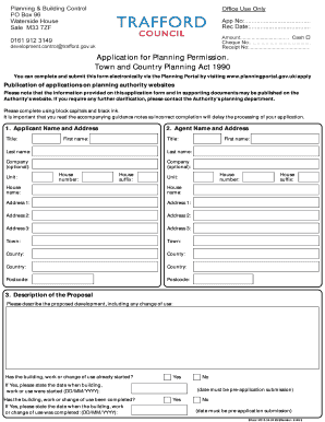 UK Planning Permission Application Form
