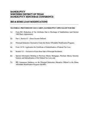 IRS Form 982 and 14134