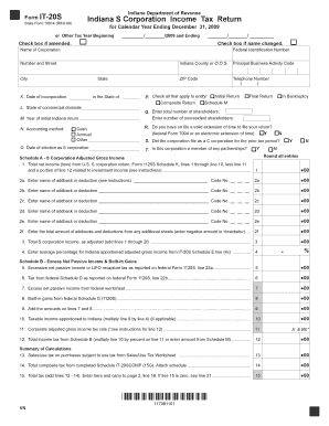 Indiana S Corporation Income Tax Worksheet