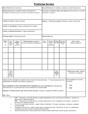 Proforma Invoice