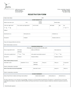 Patient Registration Form