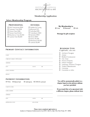 Membership Application Form