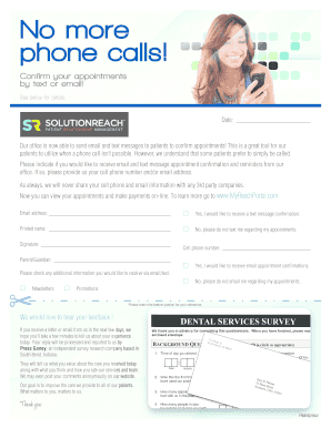 Appointment Confirmation Form