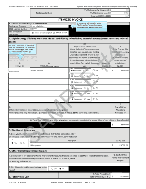 California Residential Energy Efficiency Loan Assistance Form