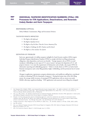 IRS ITIN Application Process Analysis