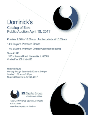 Public Auction Sale Terms and Conditions