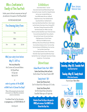 Ocean Fun Days Entry Form