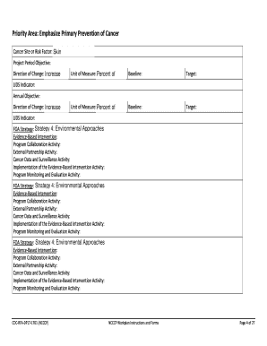 National Comprehensive Cancer Control Program Workplan Instructions and Forms. This guidance document provides information on the optional workplan template developed for Program 2 - cdc