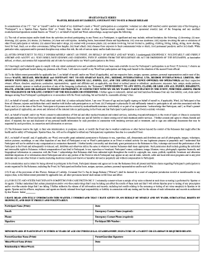 Spartan Race Waiver and Release Form