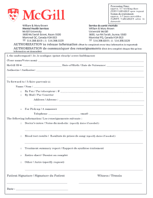 Authorization to Release Medical Information