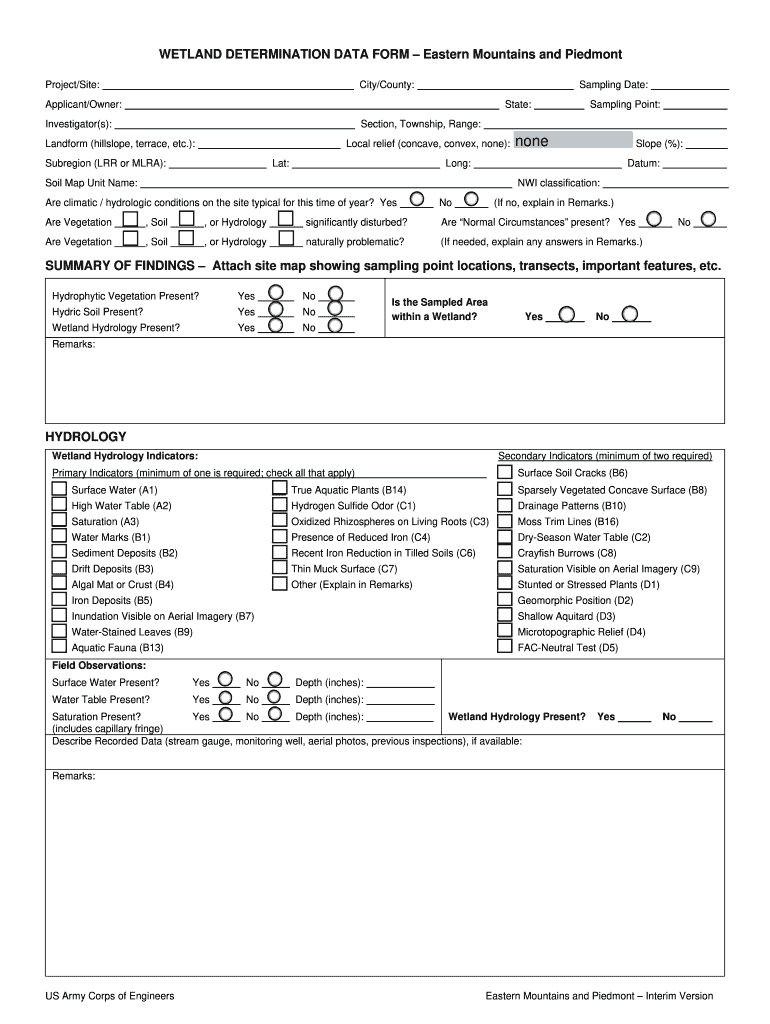 piedmont strata form Preview on Page 1