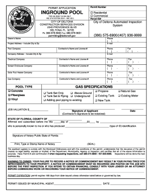 Pool Inground Permit Application - deltonafl