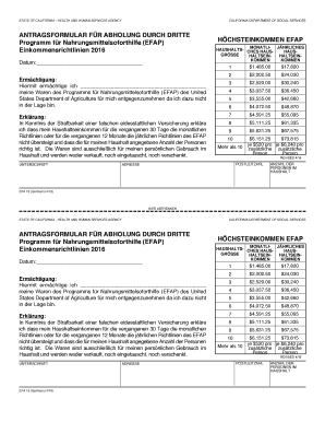 Antragsformular für Abholung durch Dritte