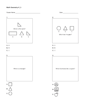 Math Geometry K_3 Worksheet