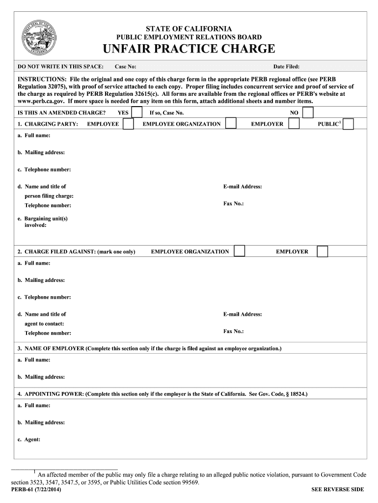 ca form perb Preview on Page 1