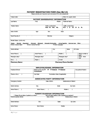 Patient Registration Form