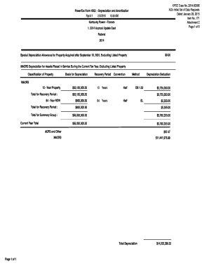 How does macrs depreciation work - PowerTax Form 4562 - Depreciation and Amortization - psc ky