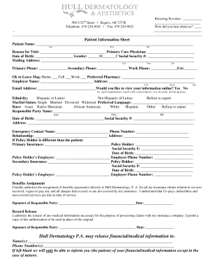 Patient Information Sheet