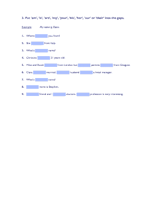 English Grammar Exercise