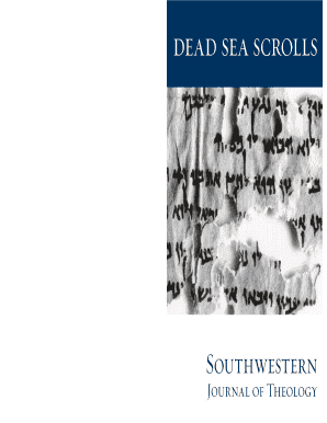 Fillable Online swbts dead sea scrolls - swbts Fax Email Print - pdfFiller