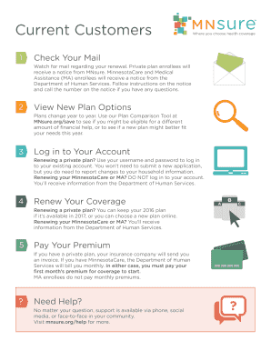 Fillable Online MNsure Process Overview for Current Customers Fax Email ...