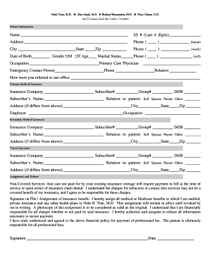 Patient Information Form