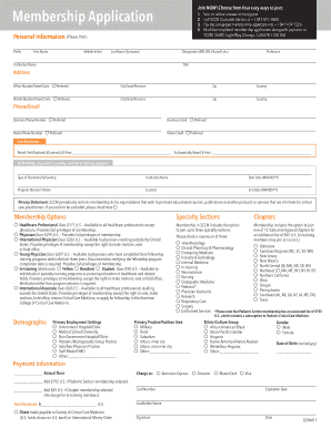 SCCM Membership Application