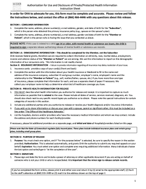 Authorization for Use and Disclosure of Private Health Information