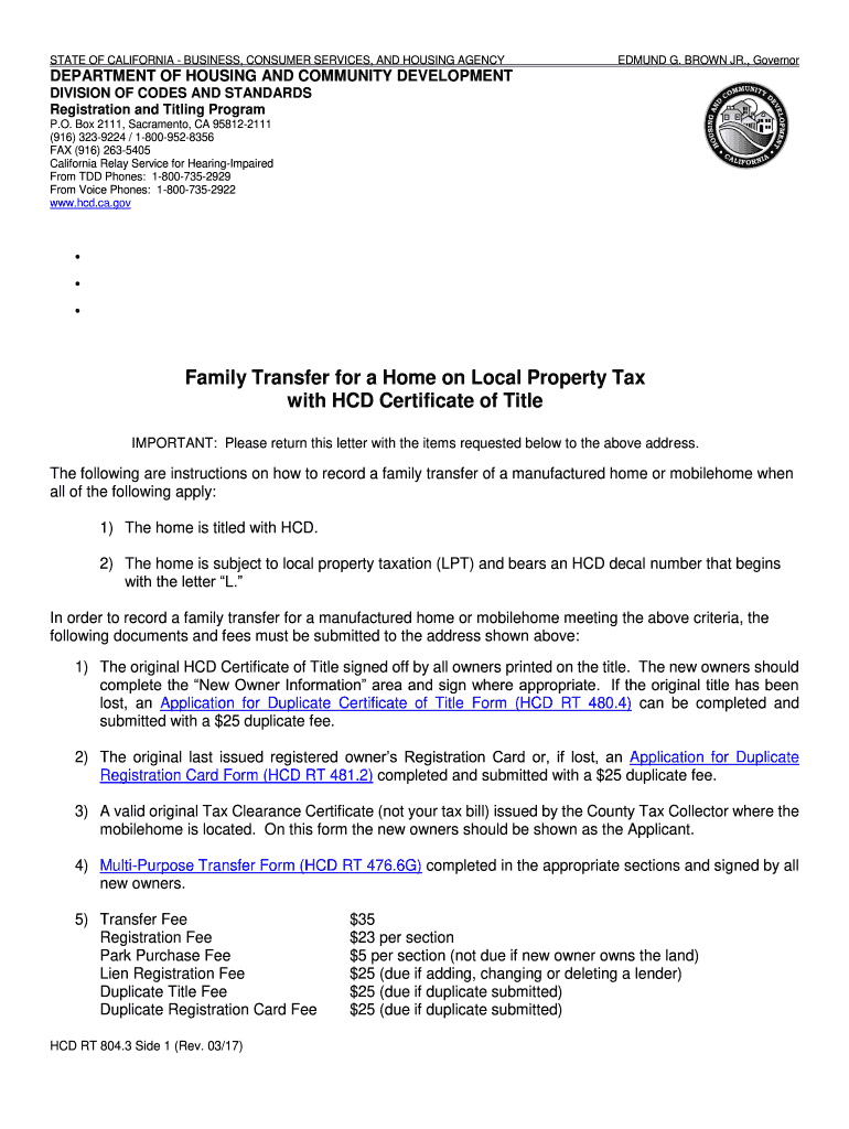 hcd ca gov forms Preview on Page 1