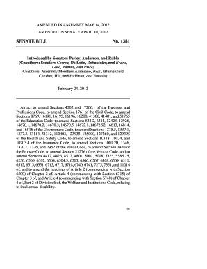 Fillable Online SB 1381 Fax Email Print - pdfFiller