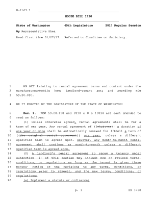 Mobile home lot lease agreement pdf - AN ACT Relating to rental agreement terms and content under the 1 ...