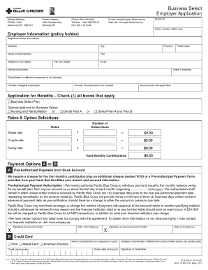 Business Select Employer Application