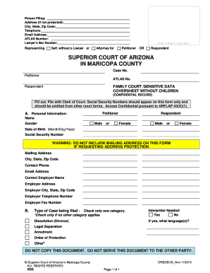 Response to Divorce Petition Without Minor Children