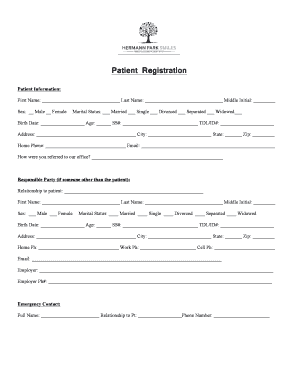 Patient Registration Form