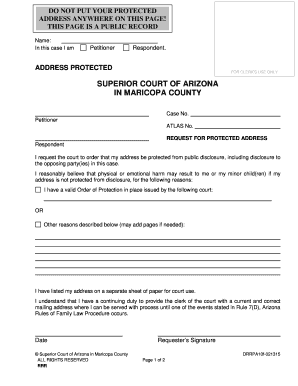 Request for Protected Address