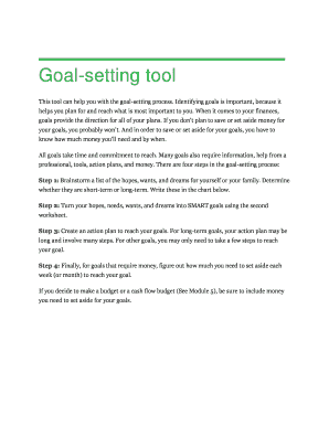 Goal-Setting Tool
